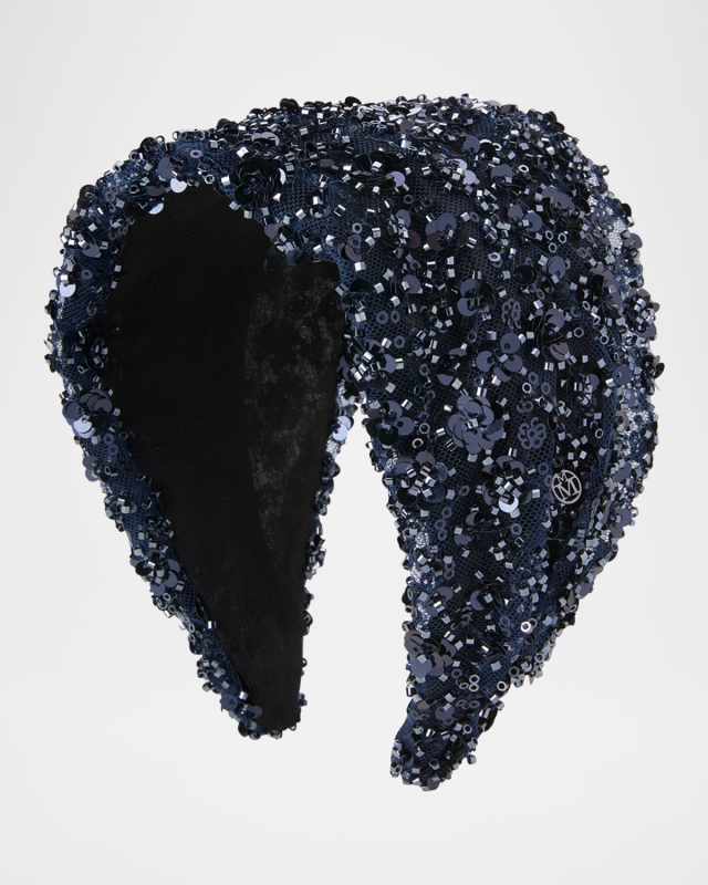 Mariah Sequined Tulle Headband